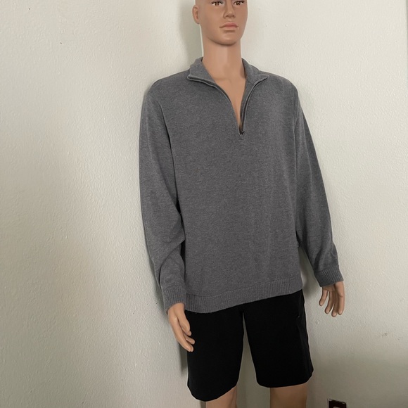 Patagonia Sweater Men's Gray -Quarter Zip-Size none measurements In the Photos - Picture 4 of 16